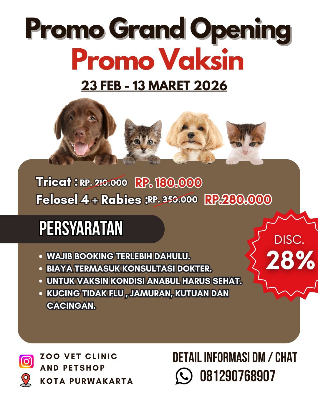 Promo Grand Opening Vaksin
